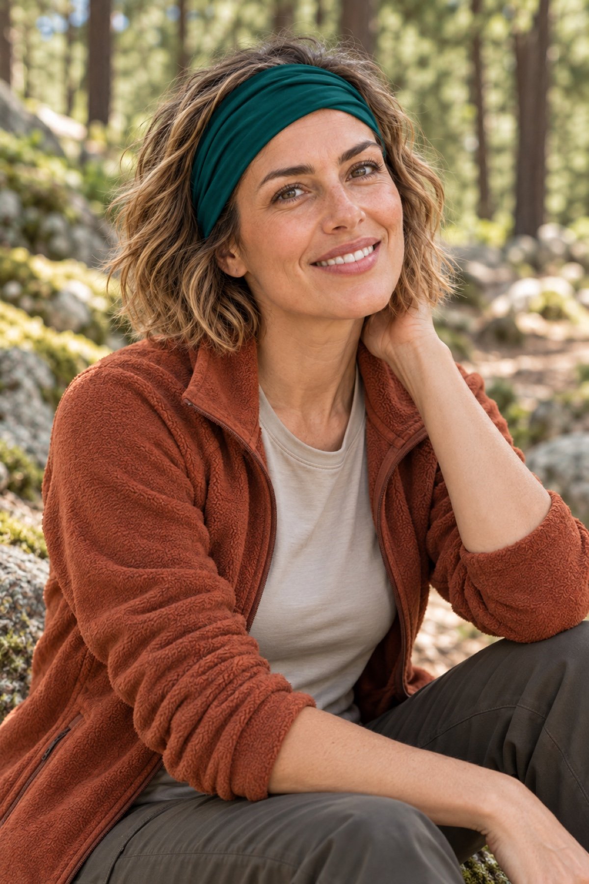 FOREST GREEN PIRATE AND PARROT BANDANA - Görsel 2