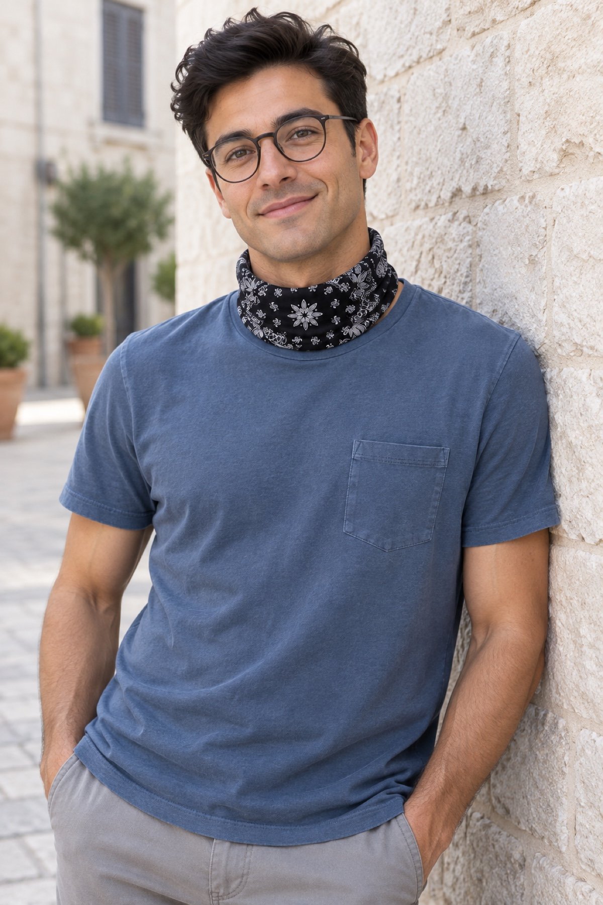 DARK SMOKE PIRATE AND PARROT BANDANA - Görsel 3