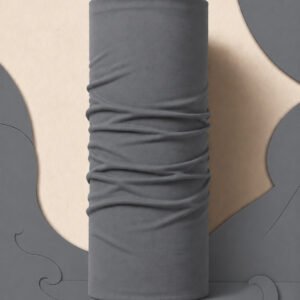 STEEL GREY PIRATE AND PARROT BANDANA