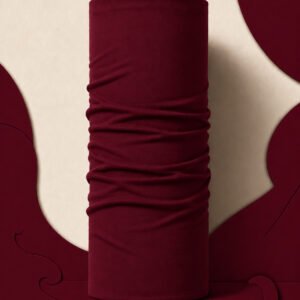 BURGUNDY RED PIRATE AND PARROT BANDANA