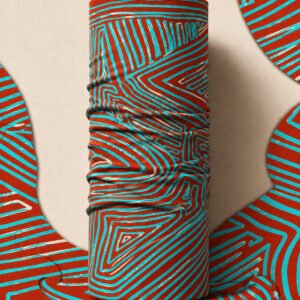 CORAL WAVE PIRATE AND PARROT BANDANA
