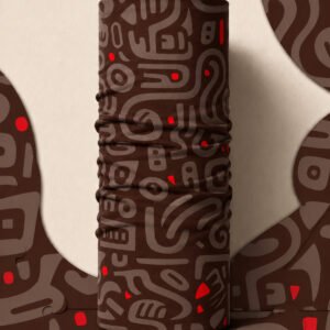 RUST SHADOW PIRATE AND PARROT BANDANA