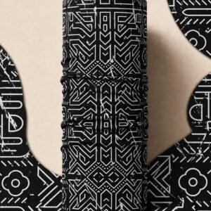 CARBON CAMO PIRATE AND PARROT BANDANA