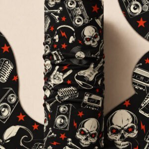 NIGHT CAMO PIRATE AND PARROT BANDANA
