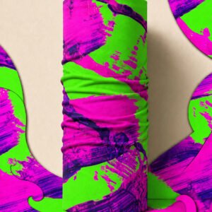 NEON JUNGLE PIRATE AND PARROT BANDANA