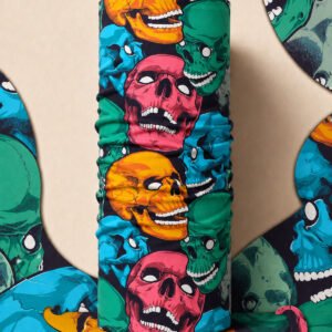 COMIC SKULL PIRATE AND PARROT BANDANA