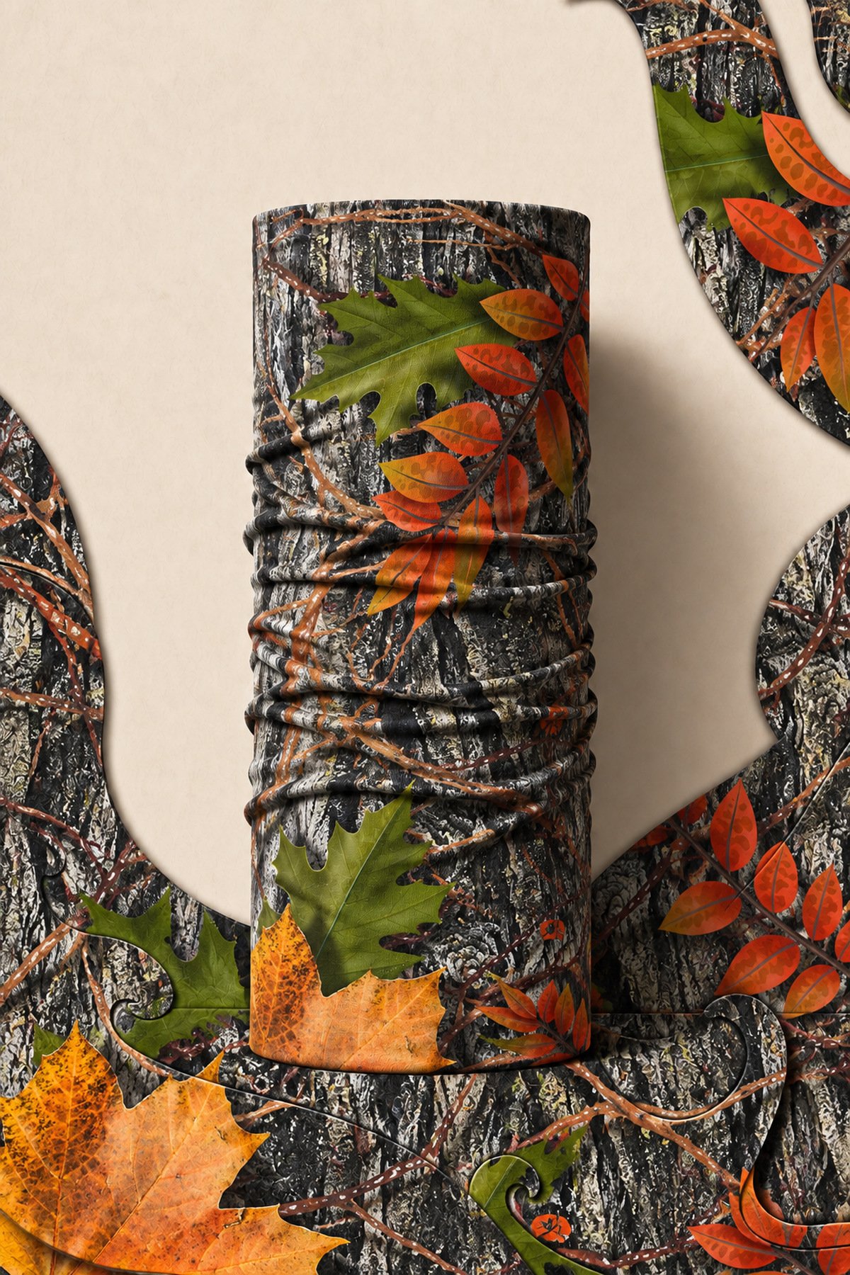 URBAN CAMO PIRATE AND PARROT BANDANA