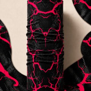 CRIMSON SKULL PIRATE AND PARROT BANDANA