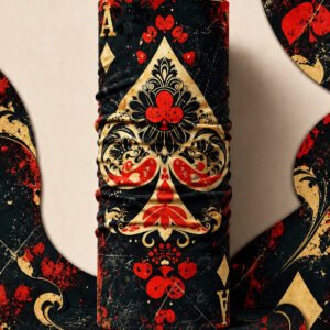 BLACK SPADE PIRATE AND PARROT BANDANA