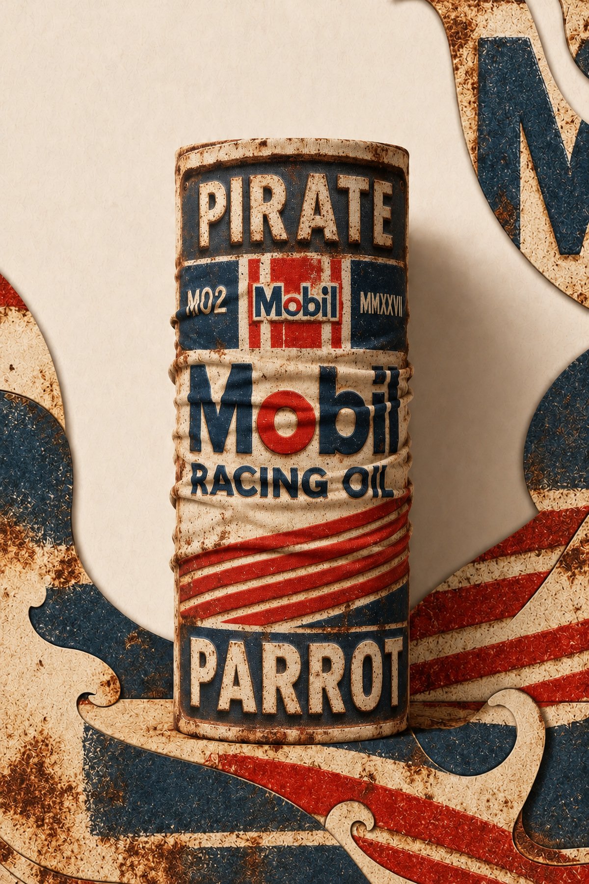 PIRATE MOTEL PIRATE AND PARROT BANDANA