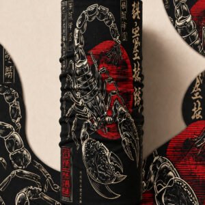 RED SCORPION PIRATE AND PARROT BANDANA
