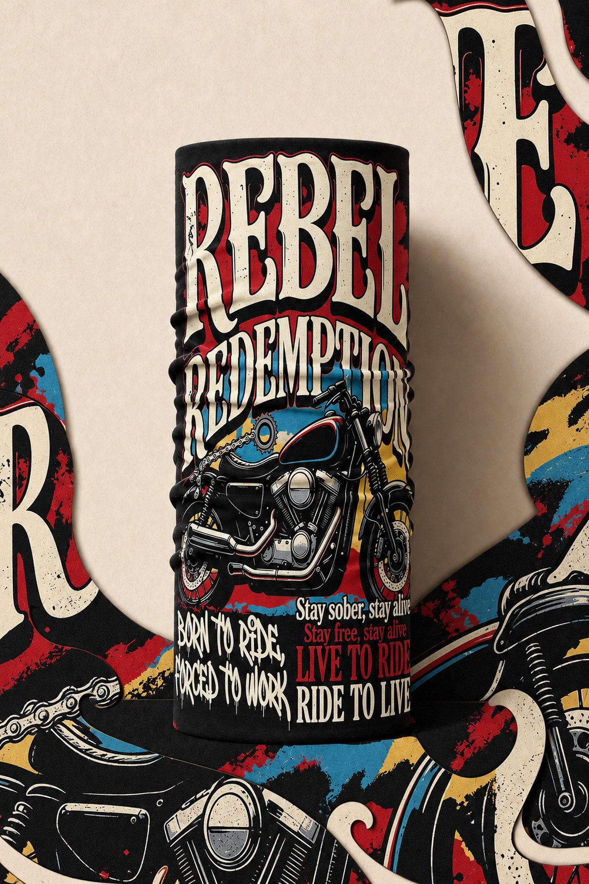DEAD RIDER PIRATE AND PARROT BANDANA