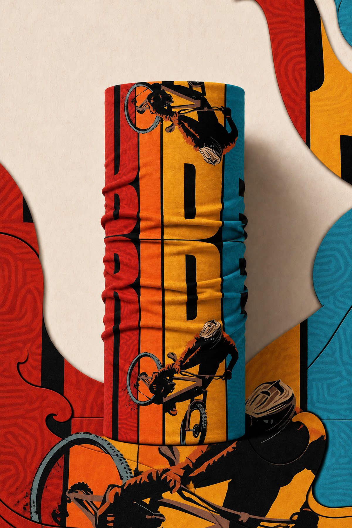COLOR RIDE PIRATE AND PARROT BANDANA