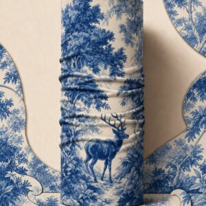 BLUE DEER PIRATE AND PARROT BANDANA