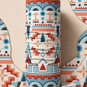 AZTEC BLUE PIRATE AND PARROT BANDANA