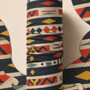 RETRO STRIPE PIRATE AND PARROT BANDANA