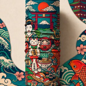 RETRO TEMPLE PIRATE AND PARROT BANDANA
