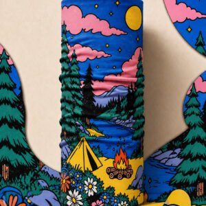 BLUE ADVENTURE PIRATE AND PARROT BANDANA
