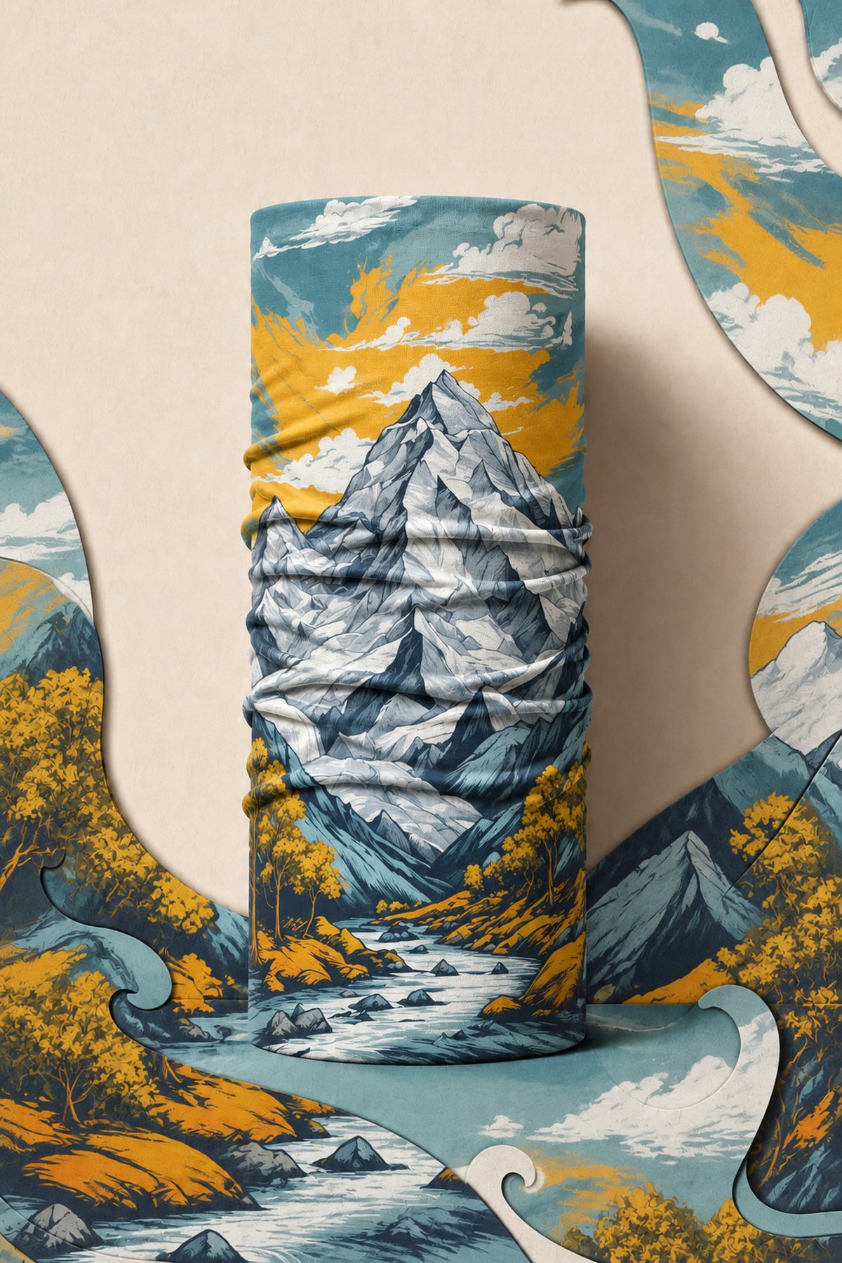 SNOW MOUNTAIN PIRATE AND PARROT BANDANA