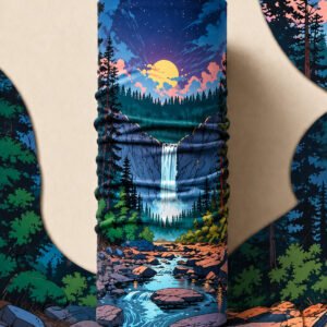 BLUE TEMPLE PIRATE AND PARROT BANDANA
