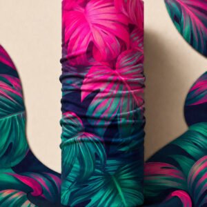 PINK MOUNTAIN PIRATE AND PARROT BANDANA