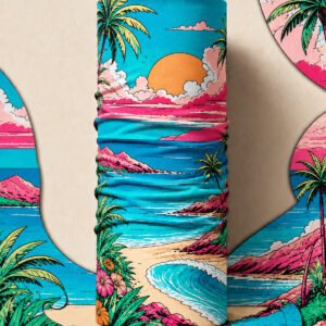 TROPICAL WAVE PIRATE AND PARROT BANDANA