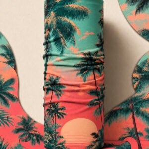 TROPICAL LEAF PIRATE AND PARROT BANDANA