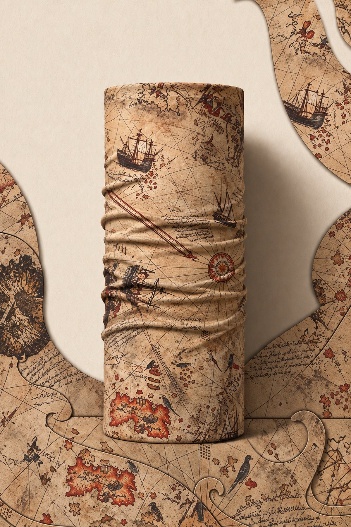 PIRI REIS PIRATE AND PARROT BANDANA